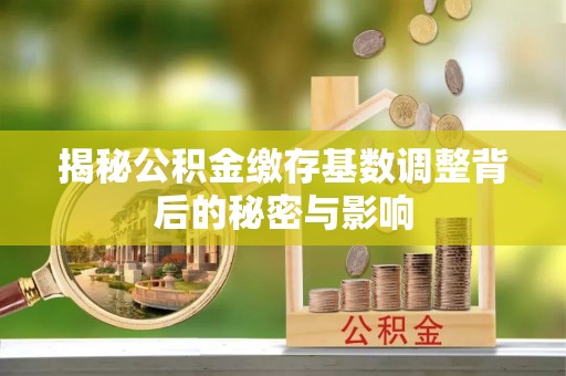 滦南揭秘公积金缴存基数调整背后的秘密与影响